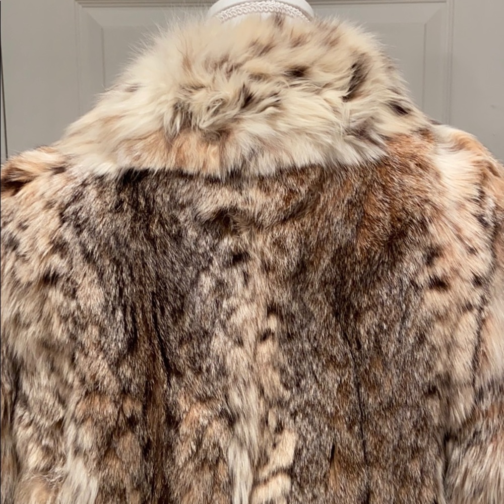 Natural Lynx coat with shawl collar - Picture 3 of 9